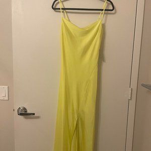 Yellow Express Slip Dress